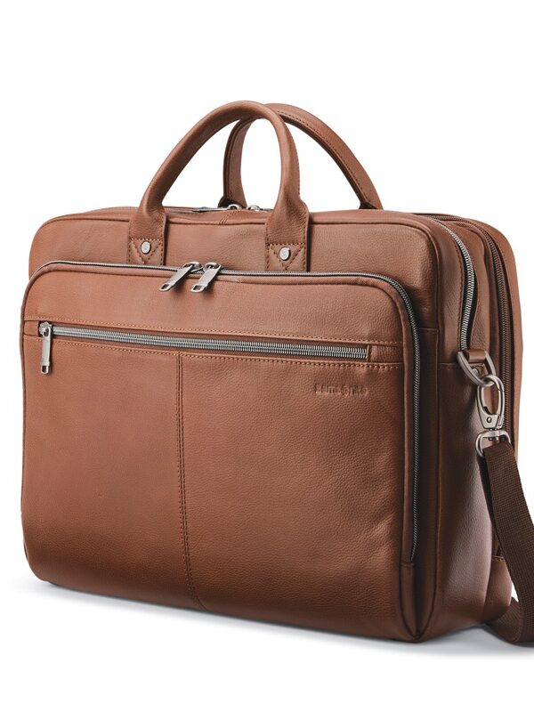 SAMSONITE CLASSIC LEATHER TOPLOADER 15.6"