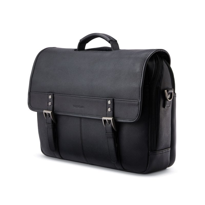 samsonite classic leather flapover