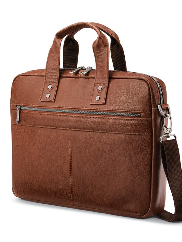 SAMSONITE CLASSIC LEATHER SLIM BRIEF