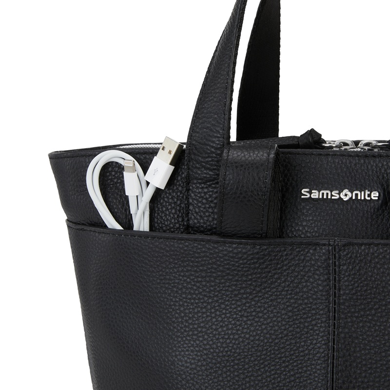 SAMSONITE LADIES LEATHER CONVERTABLE BACKPACK 13" - Image 6